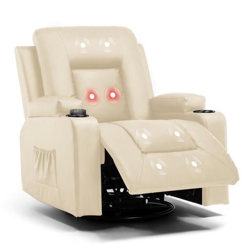 top fauteuil massant beige